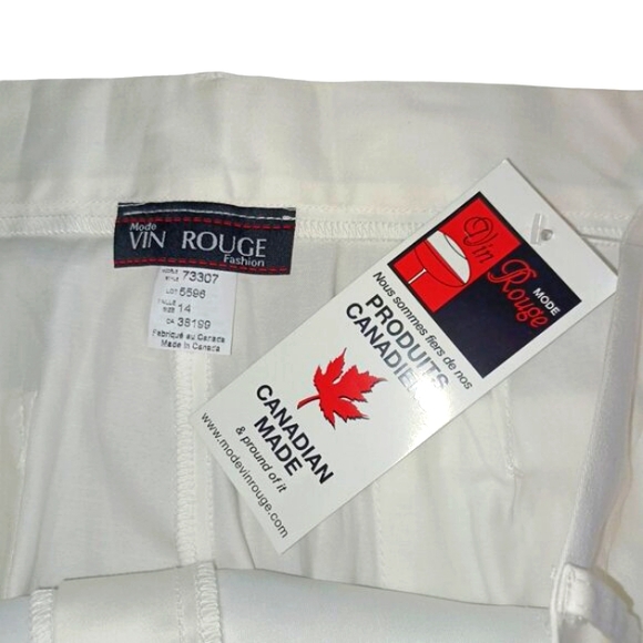 NEW WITH TAGS! Sz 14 Women's Shorts - white with pockets (4585 - Picture 3 of 6